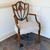 Wellington Hall Ltd. Decorated Shield Back Chair
