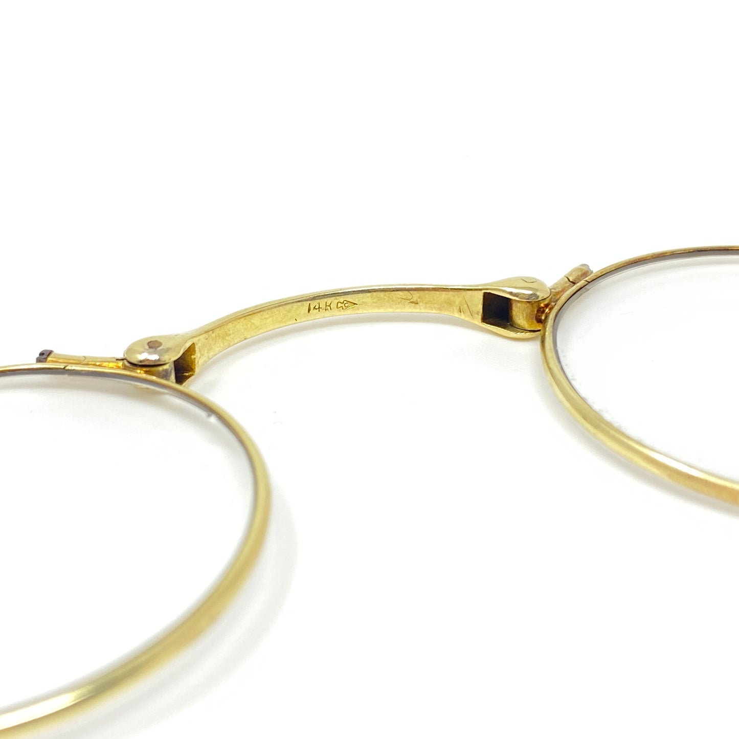 14K Victorian Filigree Lorgnette Eye Glasses