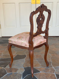 Antique Rococo Petite Carved Vanity Chair