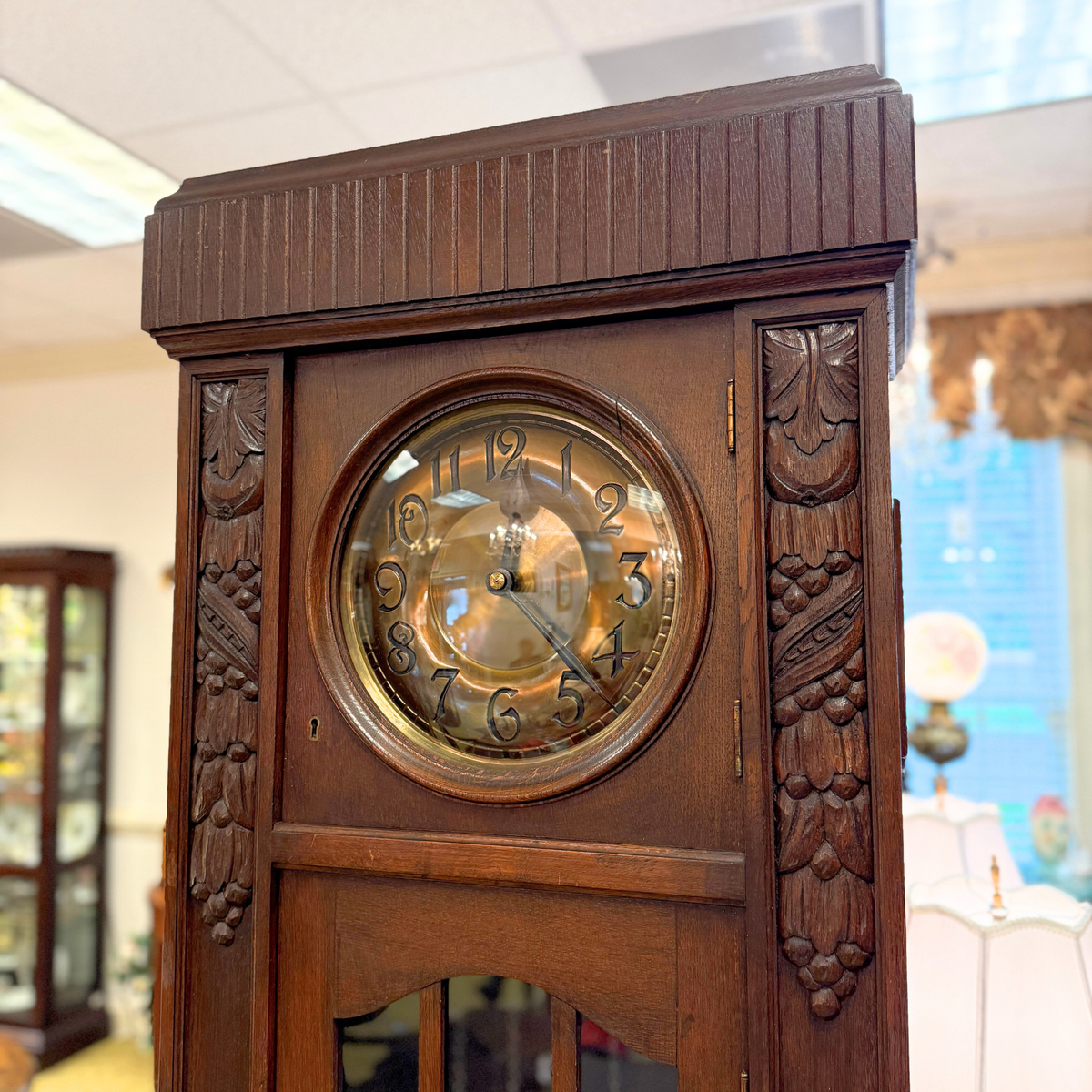 Antique German Art Deco Grandfather Clock
