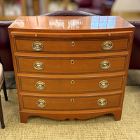 Hickory Manufacturing Yew Banded Bow Front Chest