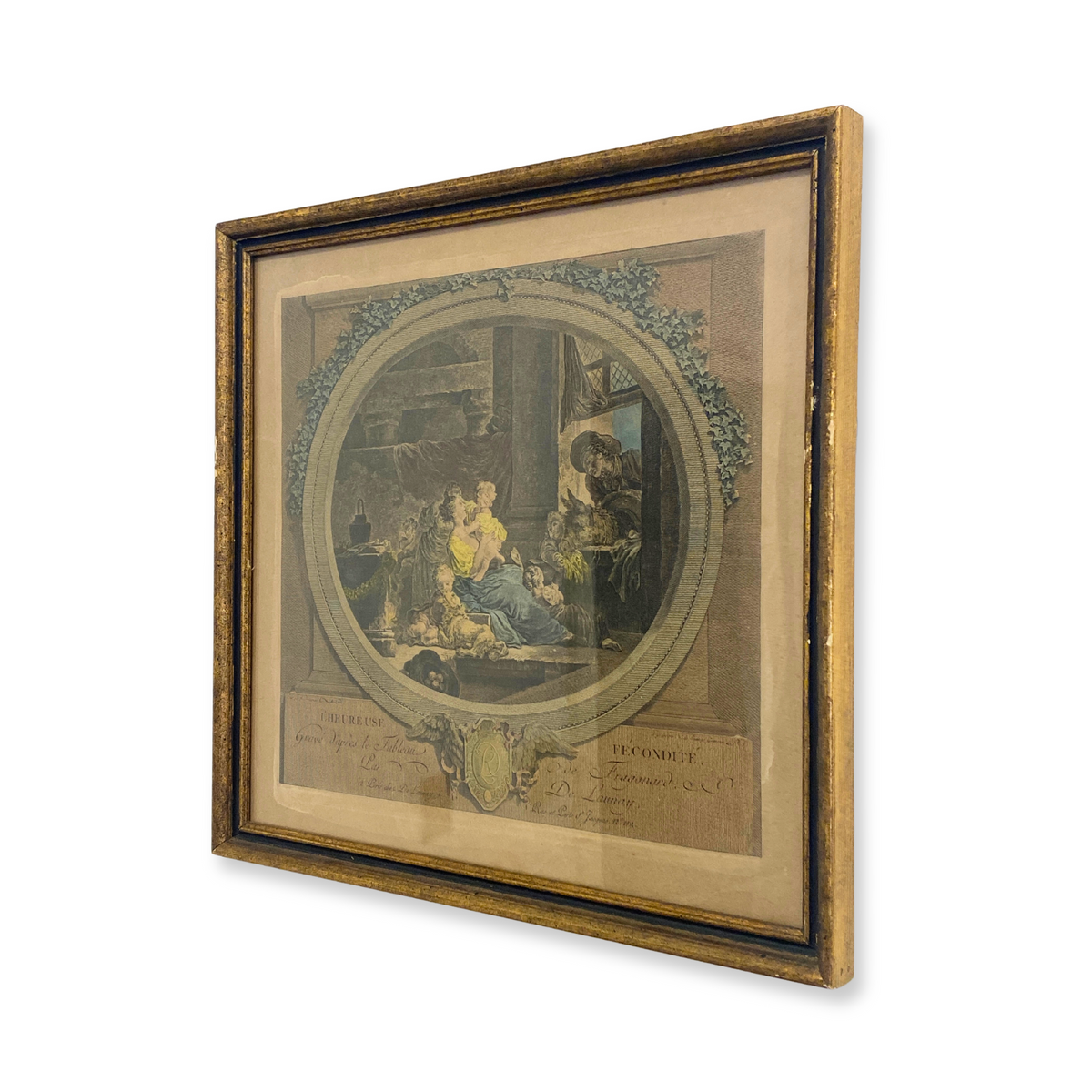 Hand-Colored Fragonard Lithographs by Nicolas de Launay, 18th C. (Pair)