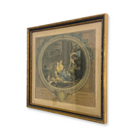 Hand-Colored Fragonard Lithographs by Nicolas de Launay, 18th C. (Pair)