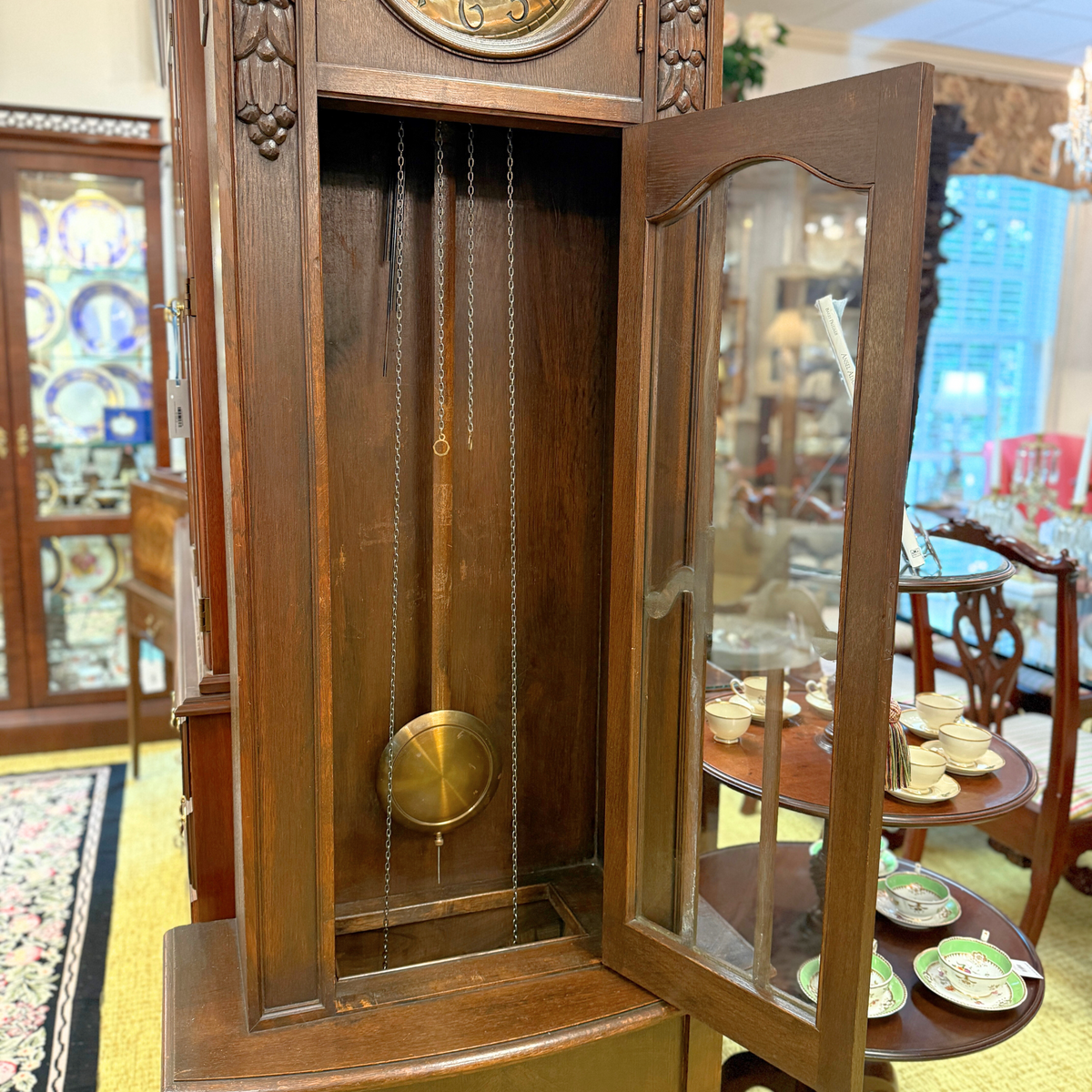Antique German Art Deco Grandfather Clock