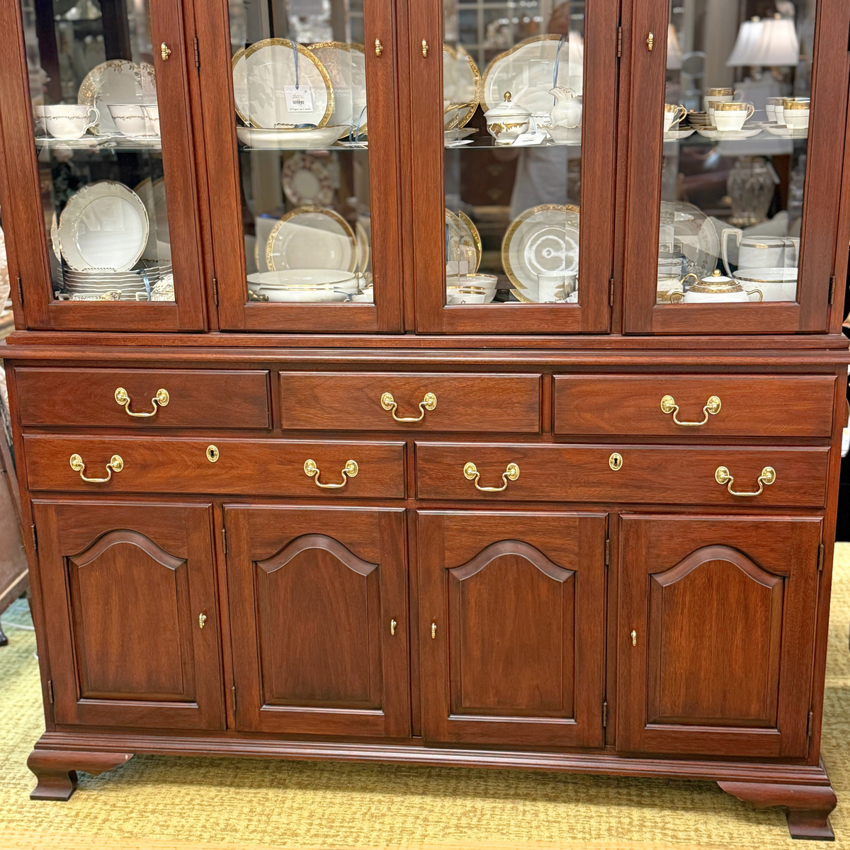 Henkel Harris Mahogany 2pc China Cabinet
