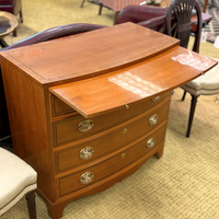 Hickory Manufacturing Yew Banded Bow Front Chest