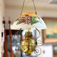 Antique Electrified Parlor Ceiling Light