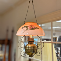 Antique Electrified Parlor Ceiling Light