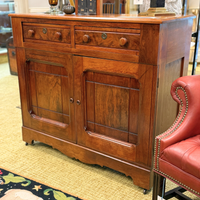 Antique Solid Black Walnut Server Buffet