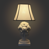 Carved Plaster Fruit Topiary Lamp
