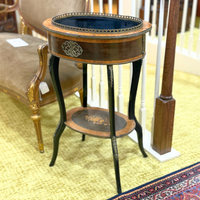 Antique French Inlaid Planter Jardiniere Stand