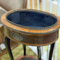 Antique French Inlaid Planter Jardiniere Stand