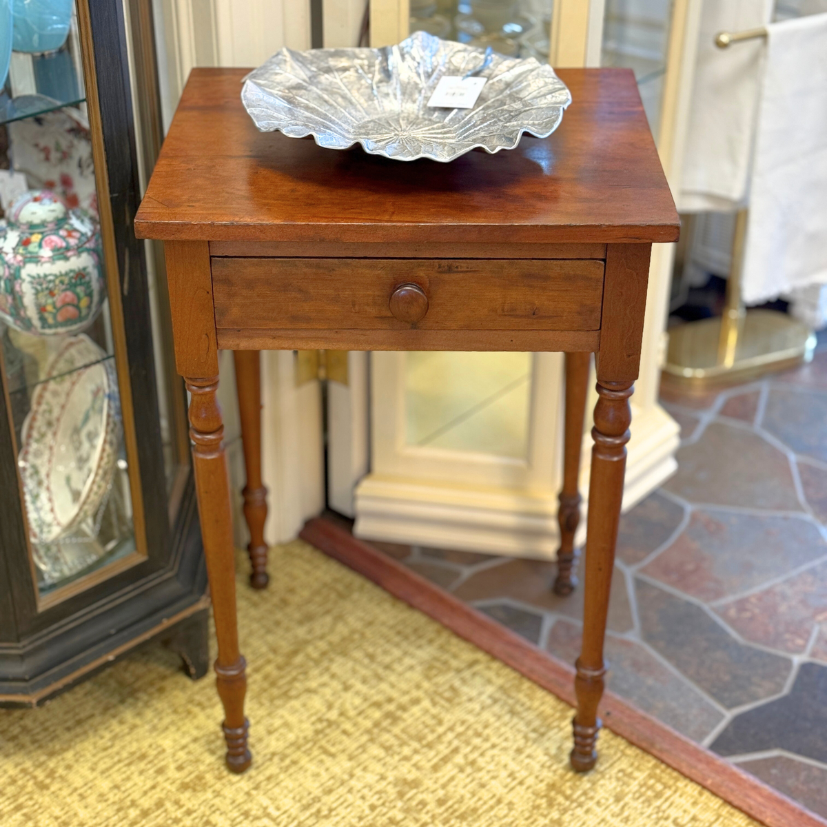 Early 19th C. Walnut Work Table / Stand