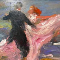 "Pink Waltz" Oil on Canvas by Gloria Coker, 2006
