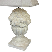 Carved Plaster Fruit Topiary Lamp