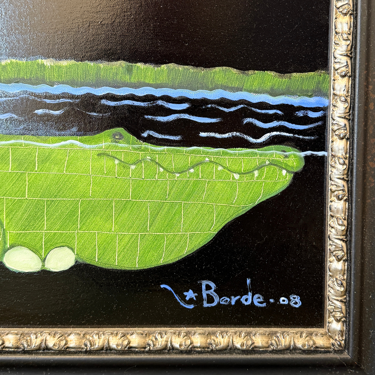 "Dog Jumped Over the Vino" Oil on Canvas by Martin LaBorde, 2008