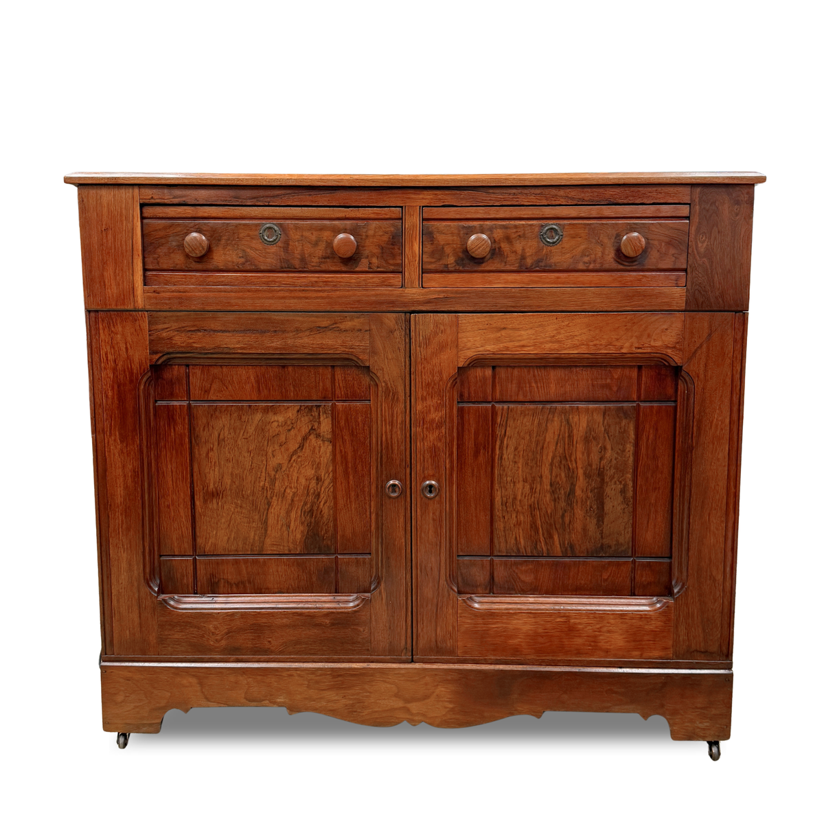 Antique Solid Black Walnut Server Buffet