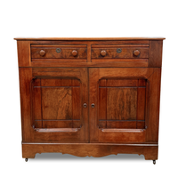 Antique Solid Black Walnut Server Buffet