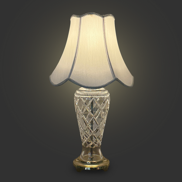 Waterford "Killeen" Crystal & Brass Table Lamp