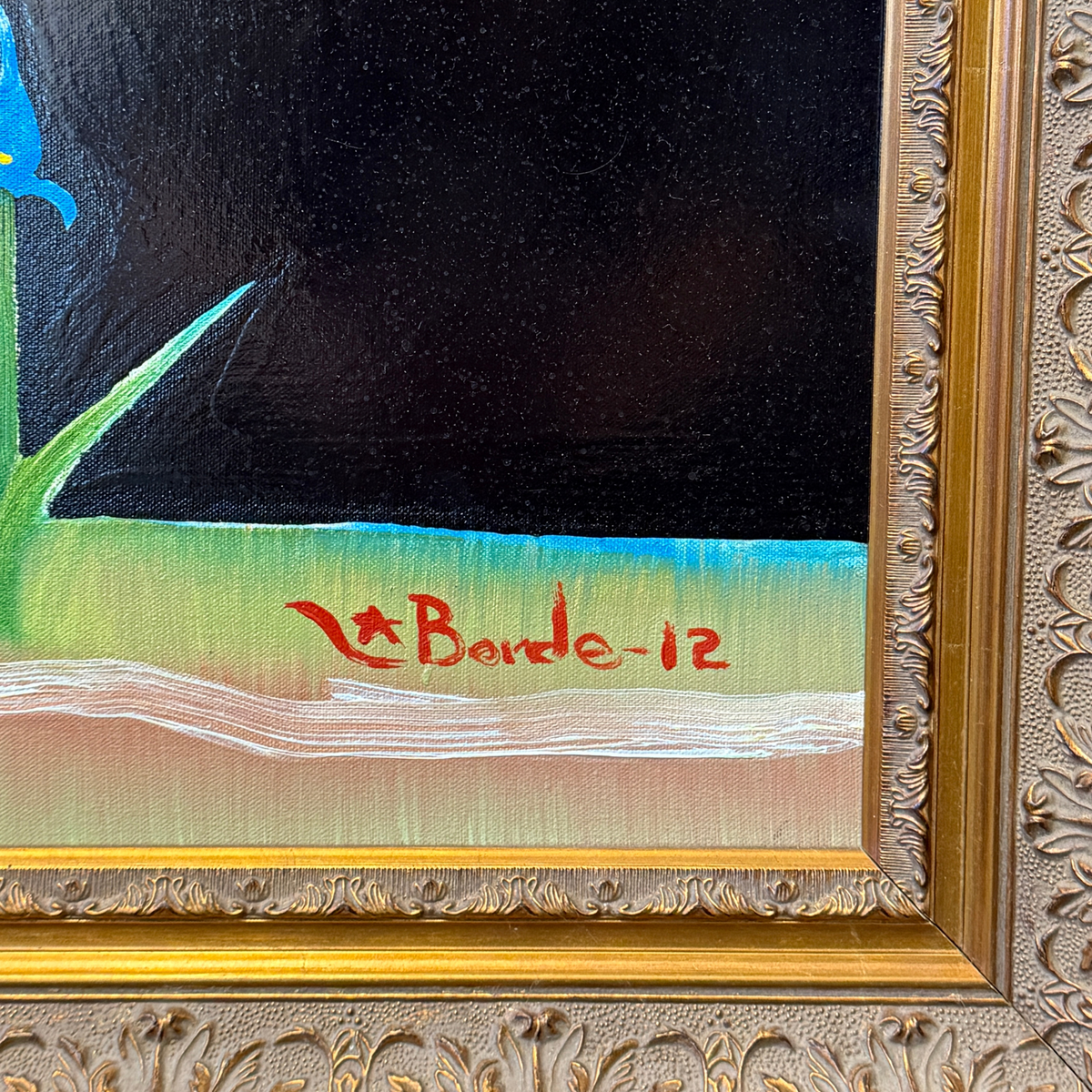 "Looking Back At Everything He Saw The Special One" Oil on Canvas by Martin LaBorde, 2012