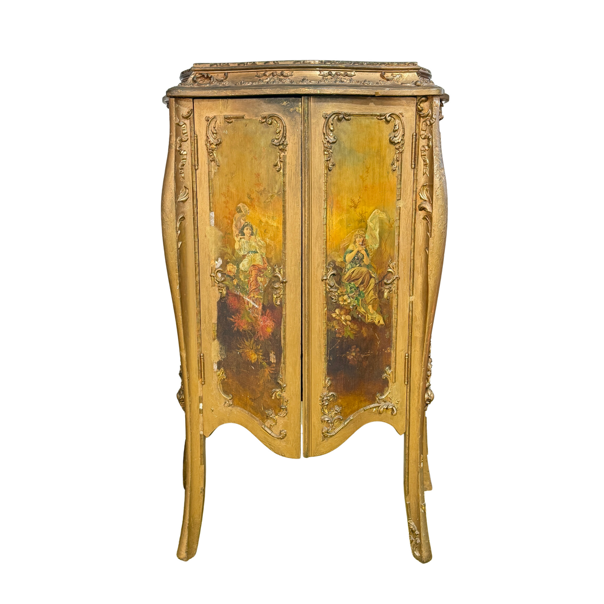 Antique French Sheet Music Cabinet