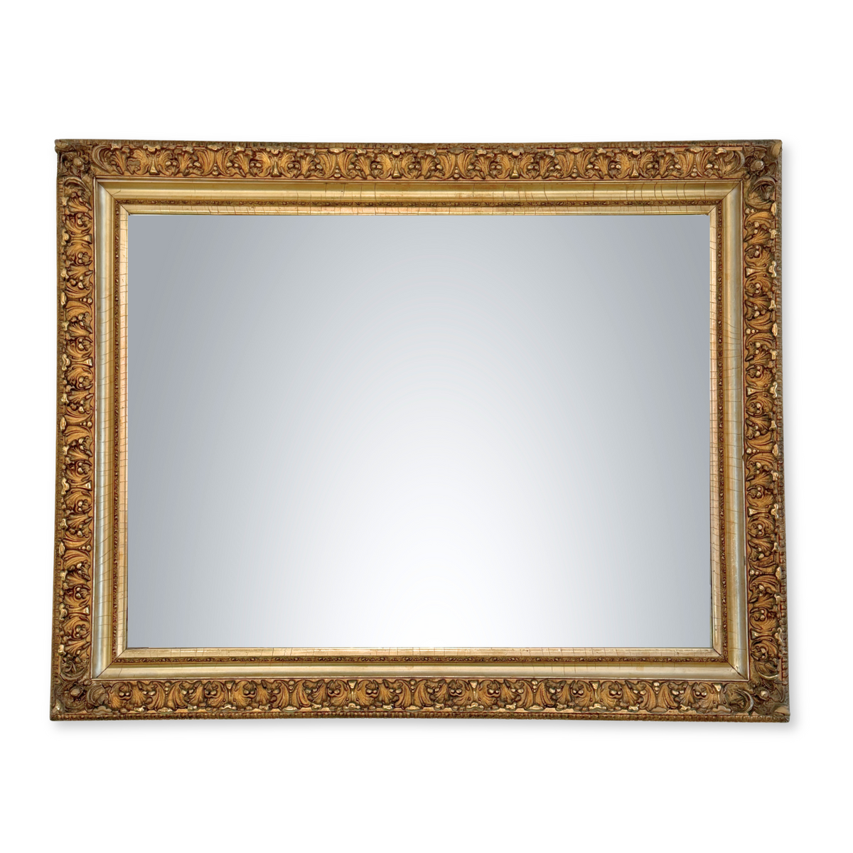 Antique Gilt Italian Oversized Mirror 60x48