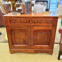 Antique Solid Black Walnut Server Buffet