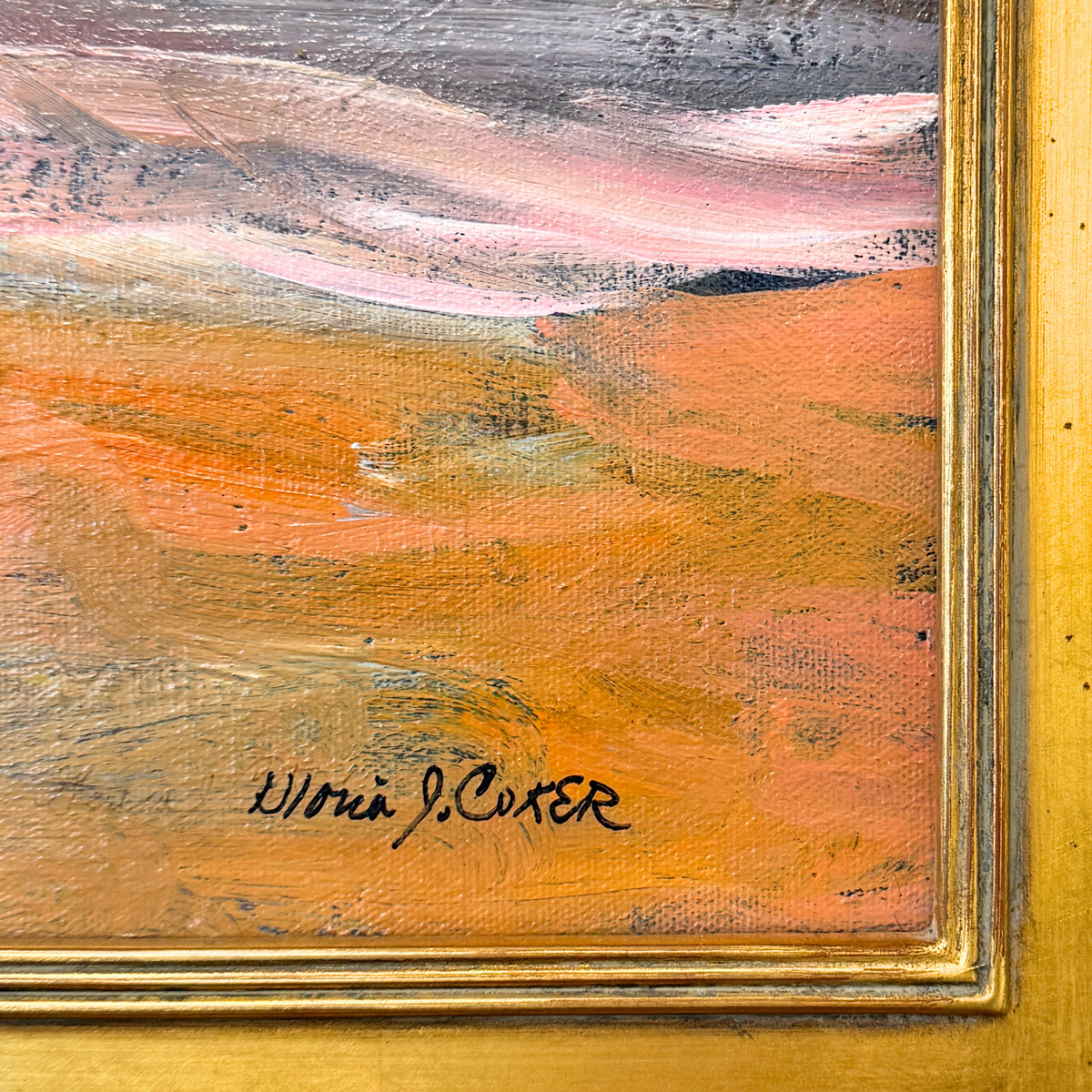 "Pink Waltz" Oil on Canvas by Gloria Coker, 2006