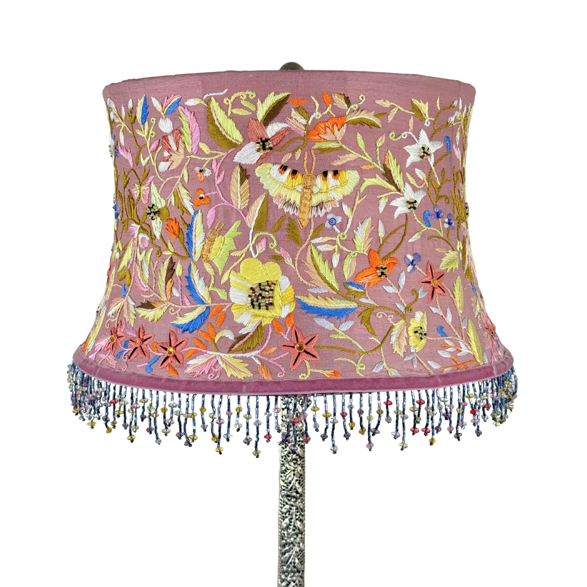 Frederick Cooper Tyndale Pink Marble Regency Lamp w/ Original Shade