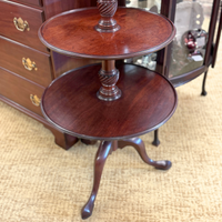 18th Century Chippendale 3-Tier Rotating Dumb Waiter