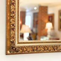Antique Gilt Italian Oversized Mirror 60x48