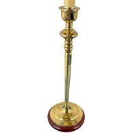 36" Brass Buffet Candlestick Lamps (Pair)