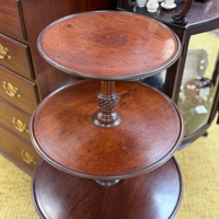 18th Century Chippendale 3-Tier Rotating Dumb Waiter