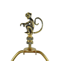 Antique Bohemian-Style Porcelain Candlestick Lamp