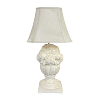 Carved Plaster Fruit Topiary Lamp