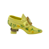 Limoges Porcelain Buckled Shoe Trinket Box