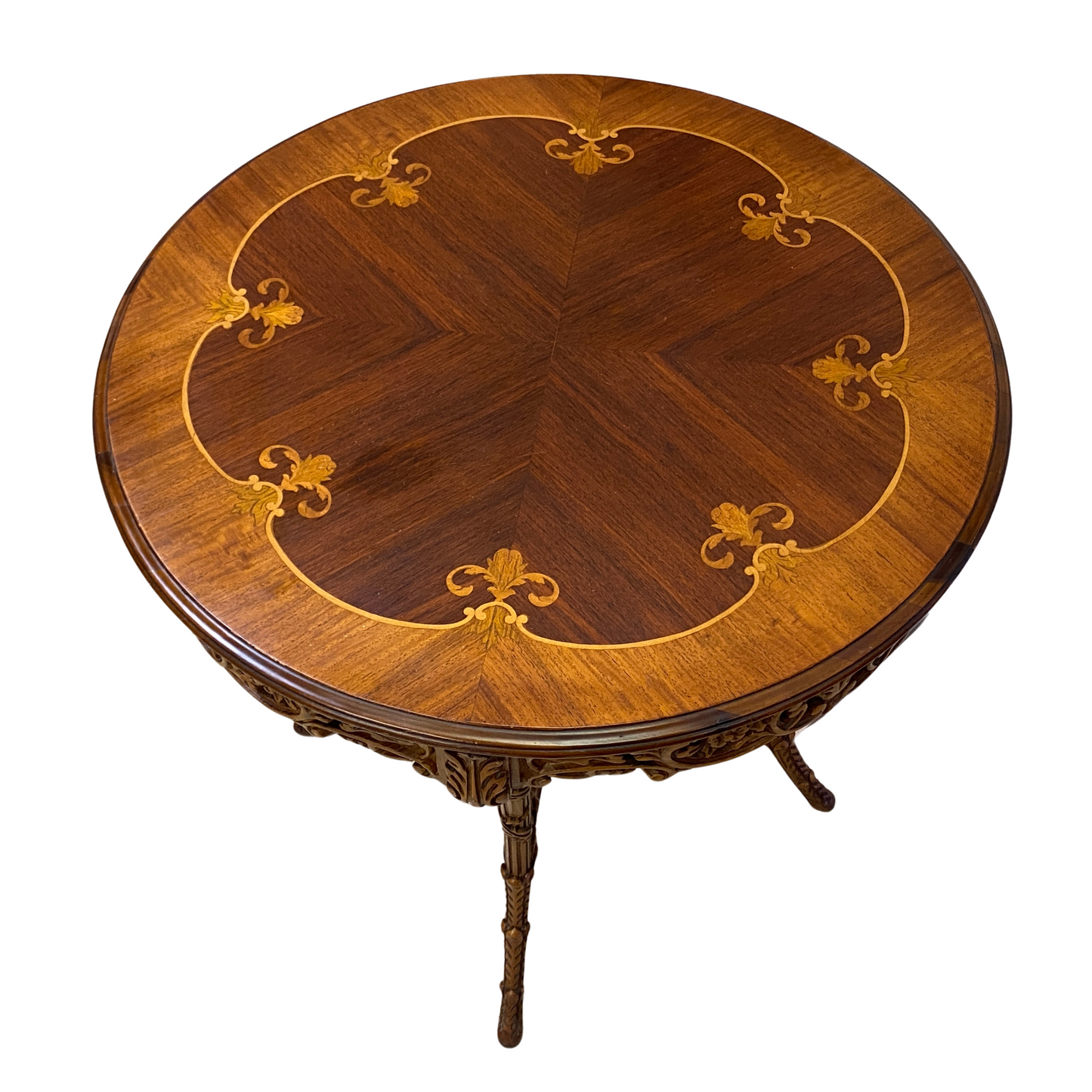 Italian Inlaid Marquetry / Parlor Table