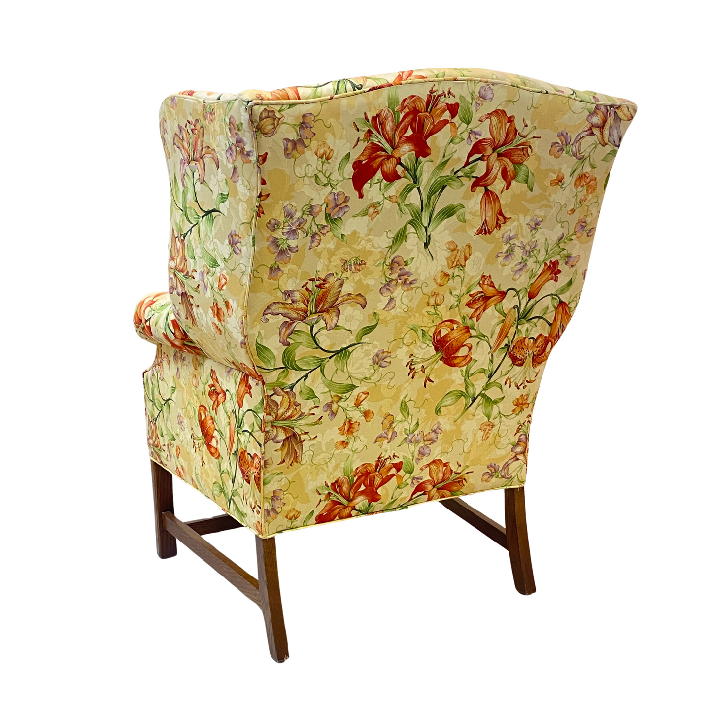 CR Laine Floral Wingback Chair