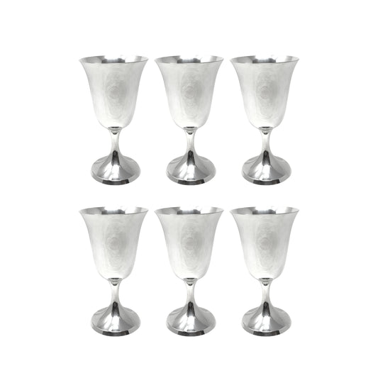 Stieff Sterling Silver Wine/Water Goblets (6)