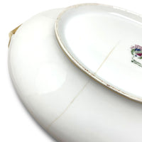 Antique A. Lanternier Limoges Porcelain Pair of Covered Vegetable Dishes