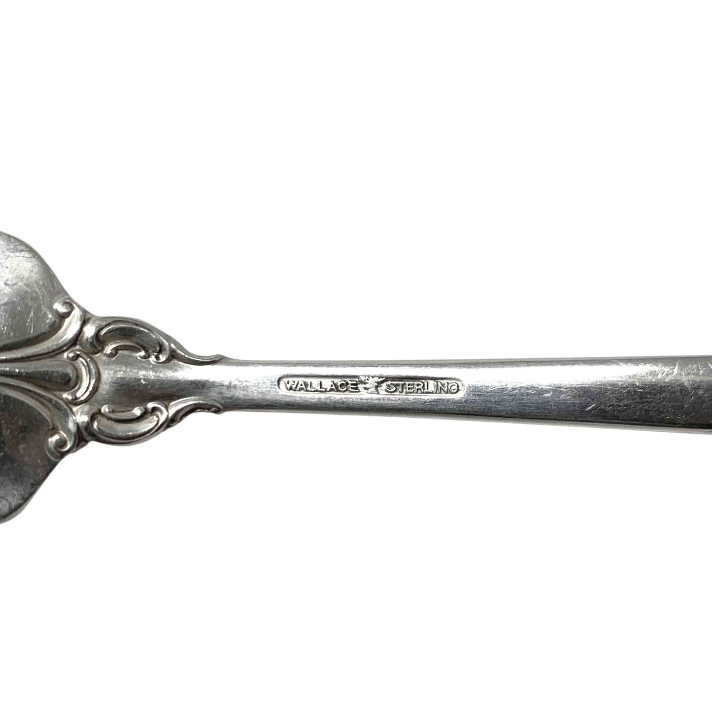 Wallace Grande Baroque Sterling Ice Cream Forks (4)