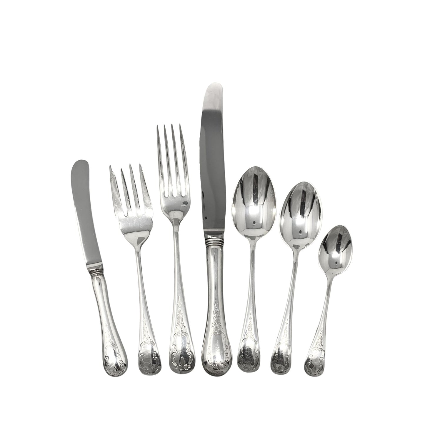 Birks “Brentwood” Sterling Silver 83pc Flatware Set With Chest