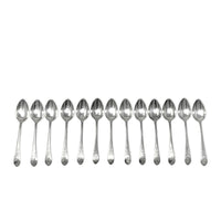 Lunt Early American Sterling Silver "H" Monogrammed Demitasse Spoons (13)
