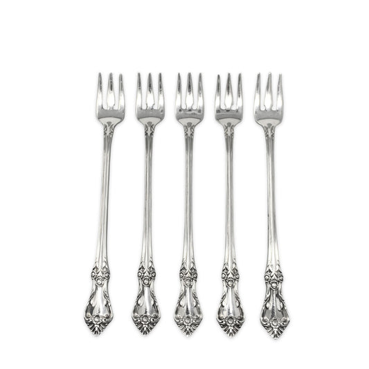 Oneida "Afterglow" Sterling Silver Cocktail Forks (5)