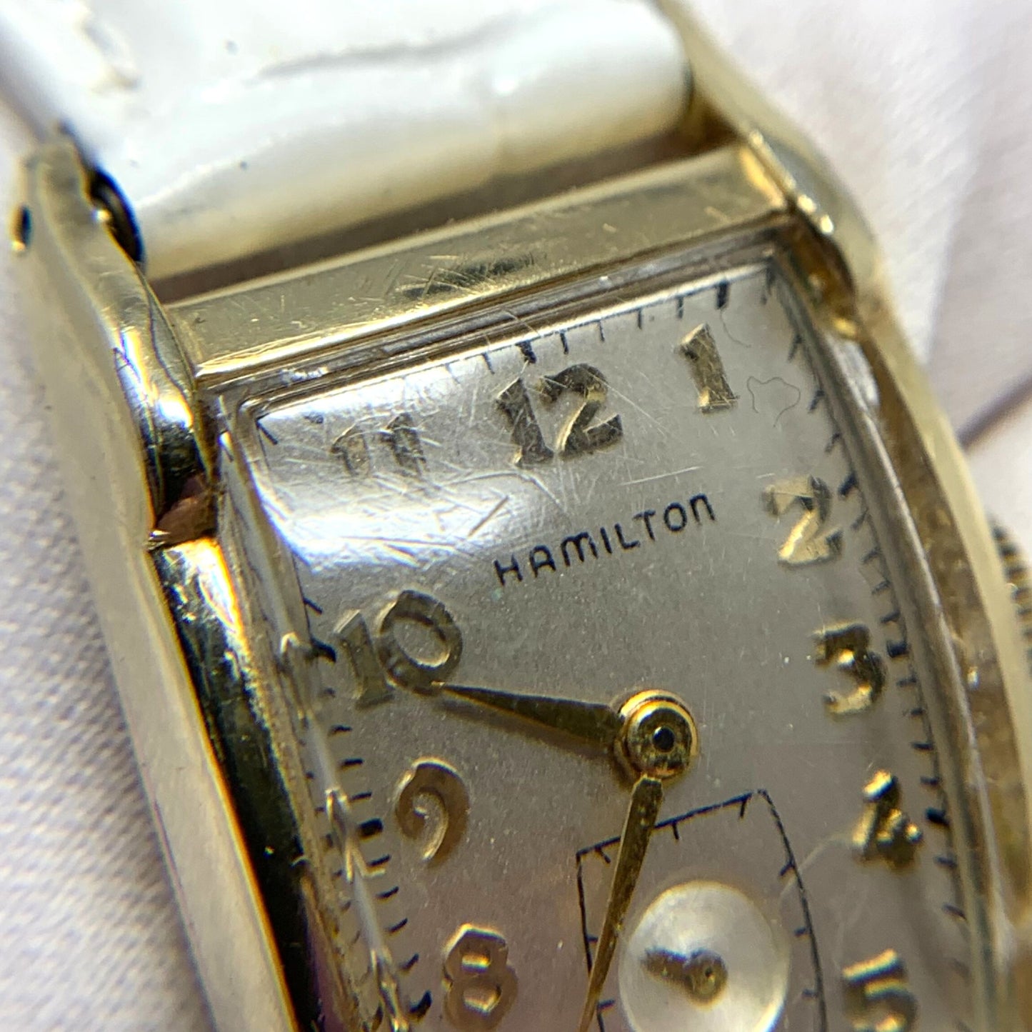 Hamilton 1950’s Medford Gold Filled 19J Unisex Tank Wristwatch