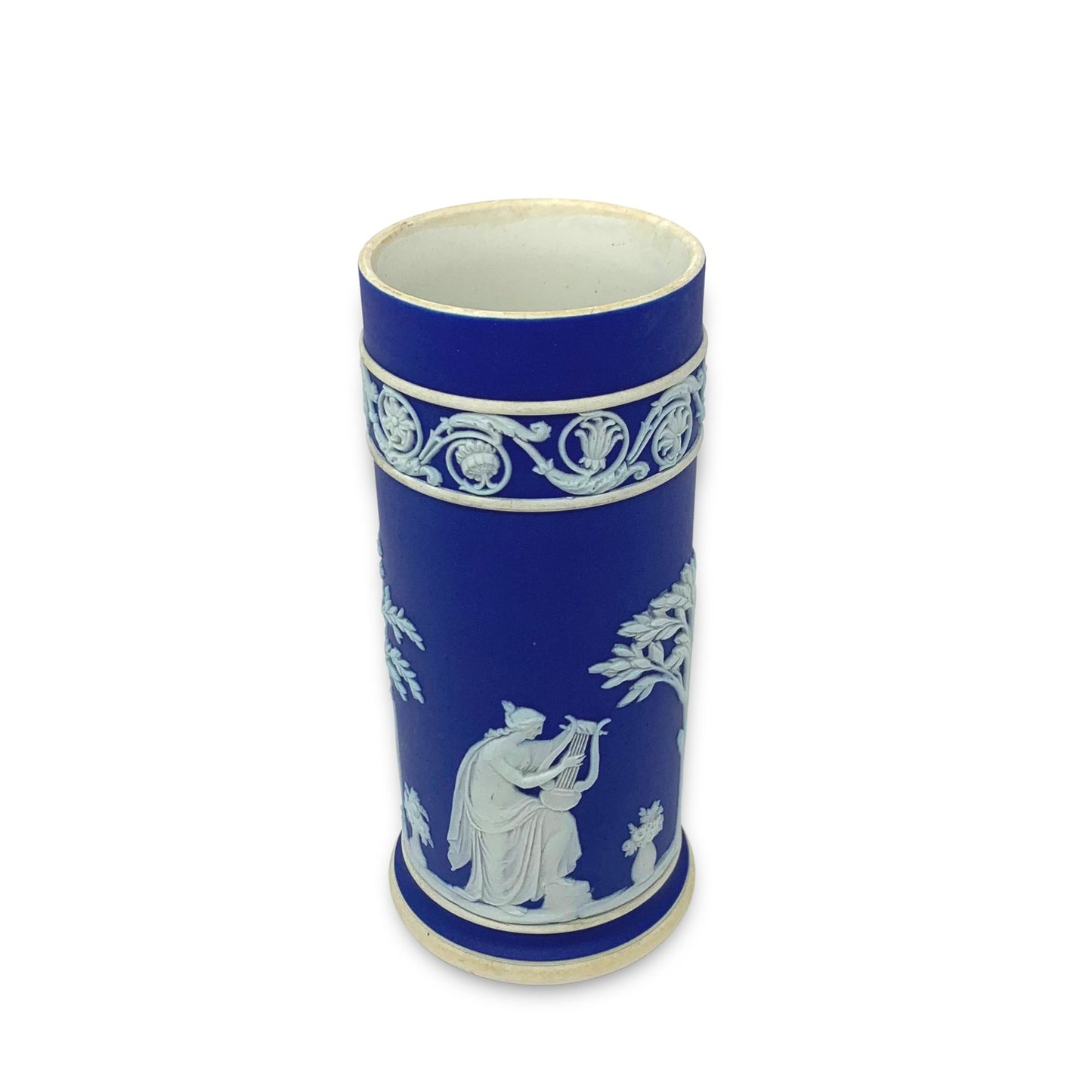 Wedgwood Dark Blue Jasperware Spill Vase