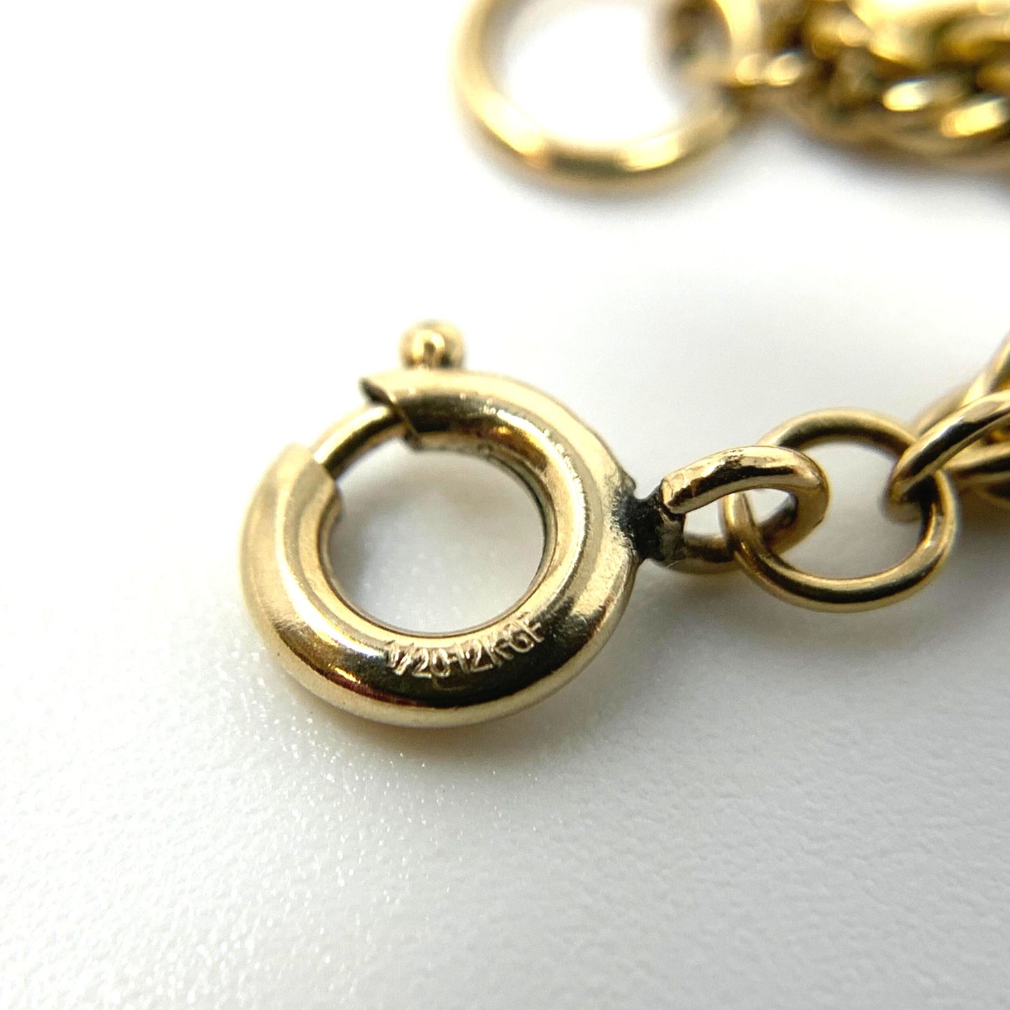 Vintage 30” 12K Gold Filled 3mm Rope Necklace