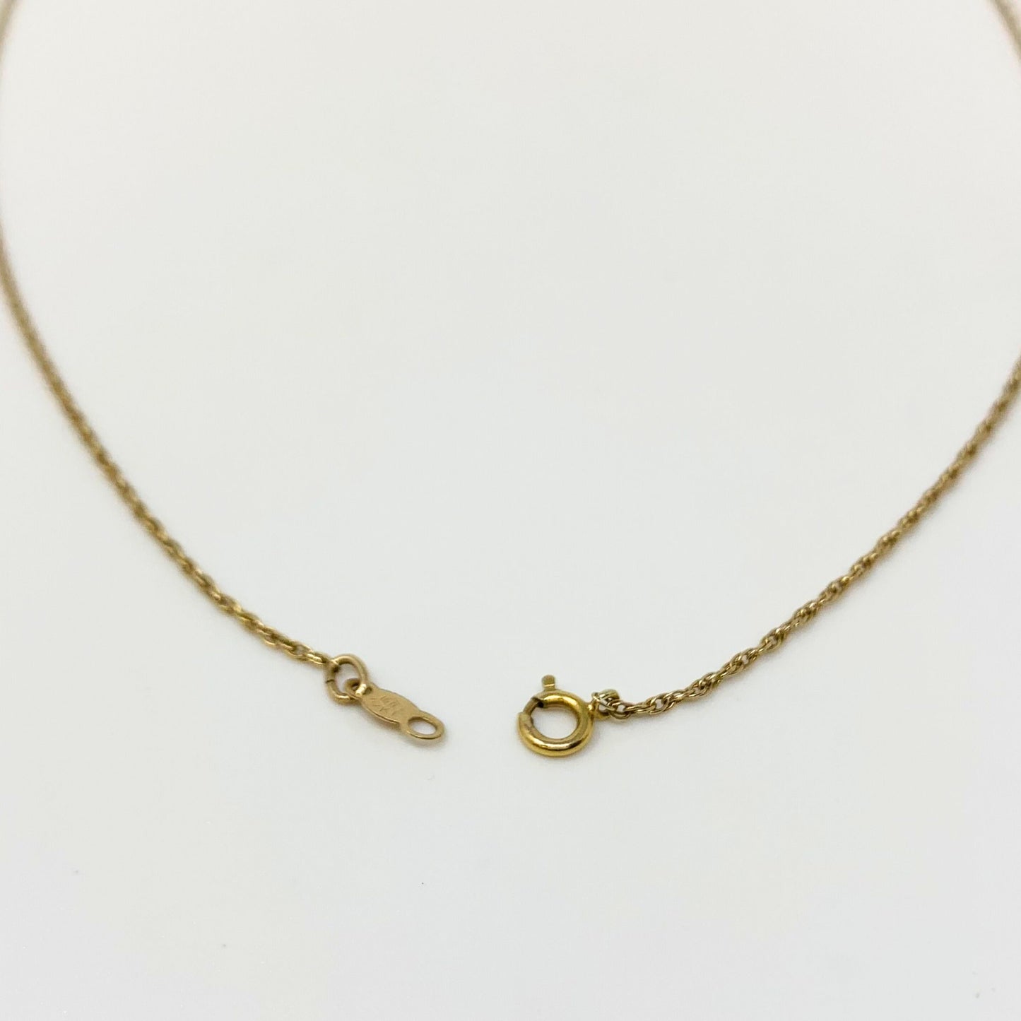 14K Gold 18” Bead Slide Wheat Necklace