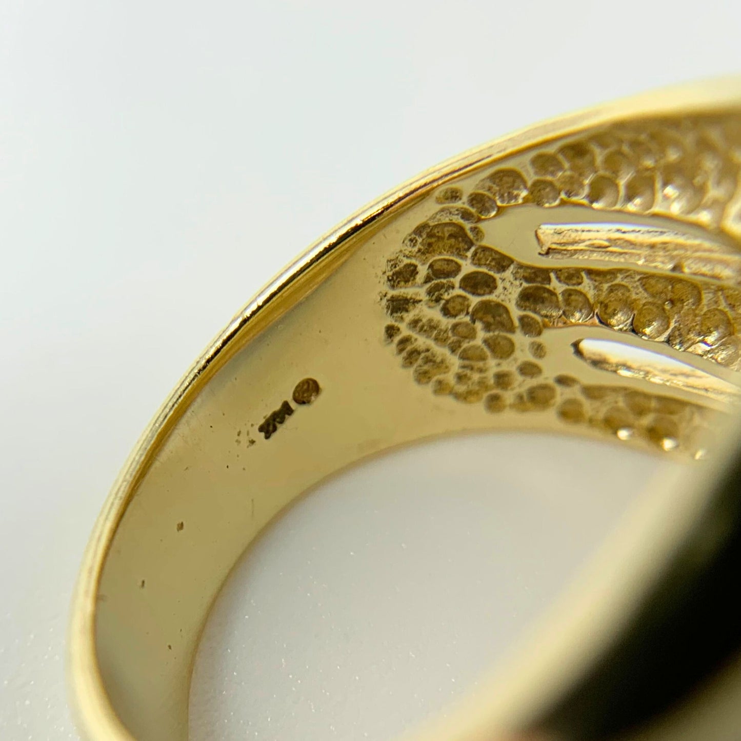 14K Gold Three Layer Ring - Size 7.25