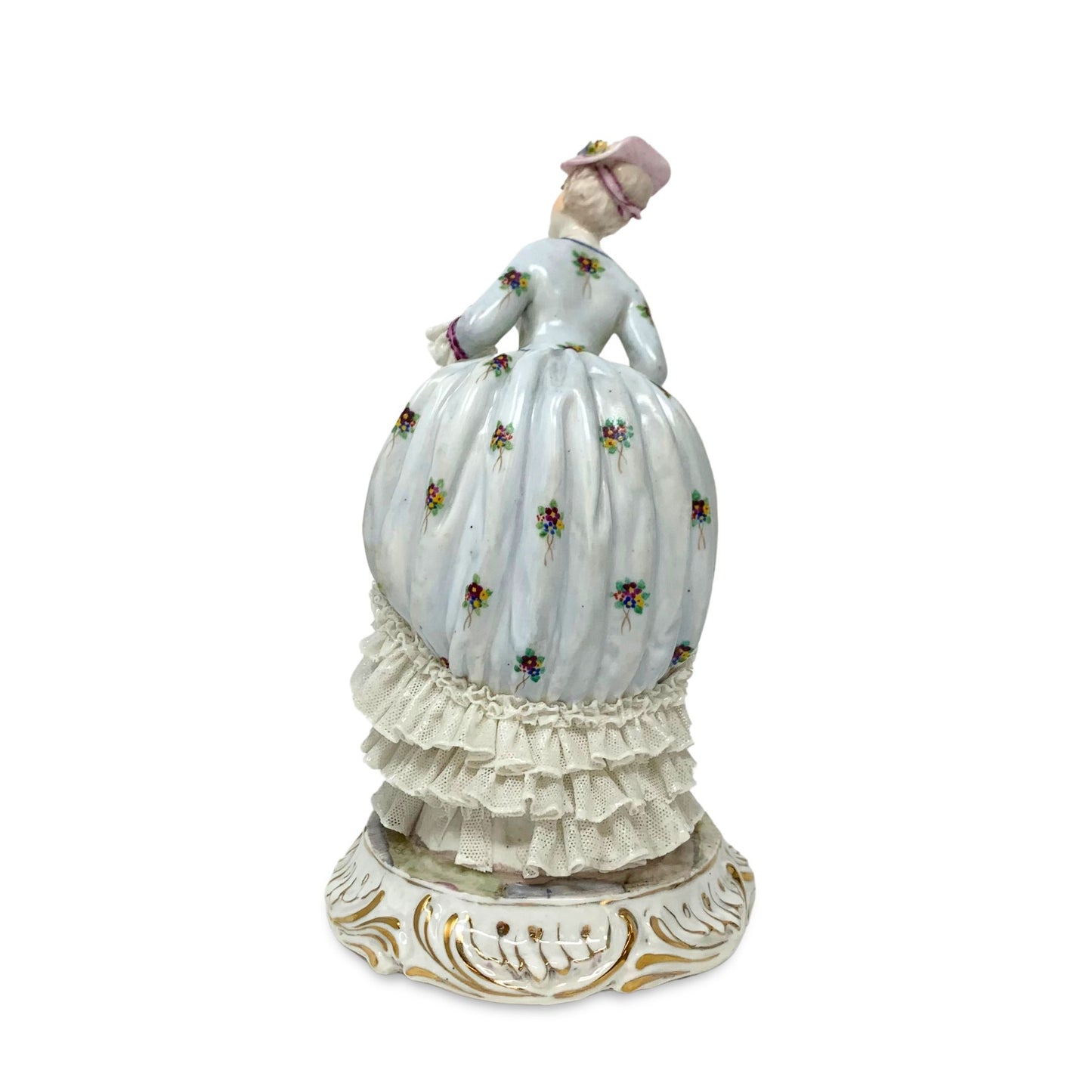 Luigi Fabris Italy Inquiring Lady Porcelain Figurine